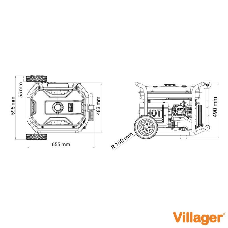 Агрегат Villager VGP 3300 S | 2.8 kW | 208 cm³ | 15 L | 49.68 kg - Image 5
