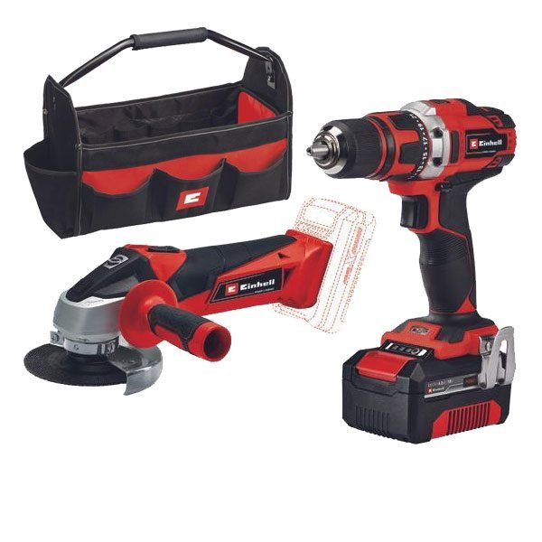 Батериски сет одврту+брусалka+торба EINHELL TE-TK 18/2 Li Kit 1х4ah