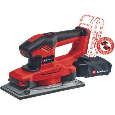 Батериска брусалка вибрациона EINHELL ТE-OS 18/230 Li 115X230mm - Image 3