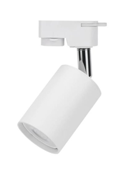 ТЕЛО ЗА ШИНСКО СВЕТЛО АЛУМИНИУМСКО БЕЛО GU10-ФАСОНКА IP20 MAX-35W- 3-ФАЗНО