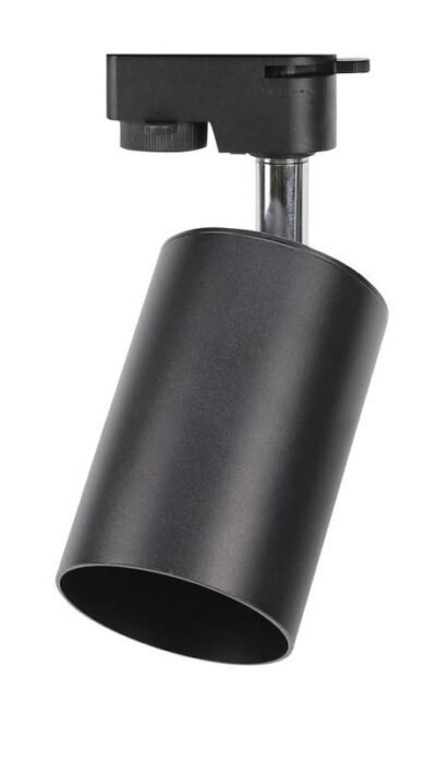 ТЕЛО ЗА ШИНСКО СВЕТЛО АЛУМИНИУМСКО ЦРНО GU10-ФАСОНКА IP20 MAX-35W- 3-ФАЗНО