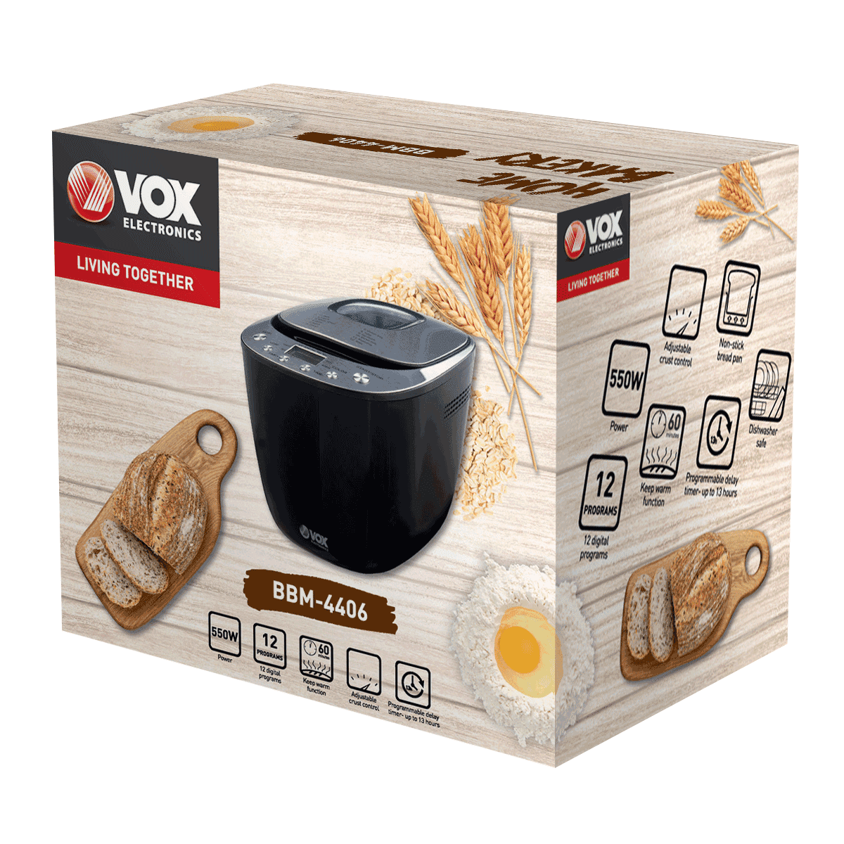 VOX Апарат за печење леб BBM 4406 600W - Image 3