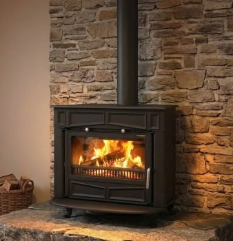 Гусен камин на цврсто гориво Plamen Glas Franklin | 11-13 kW | 145-147 kg | Класа A - Image 2