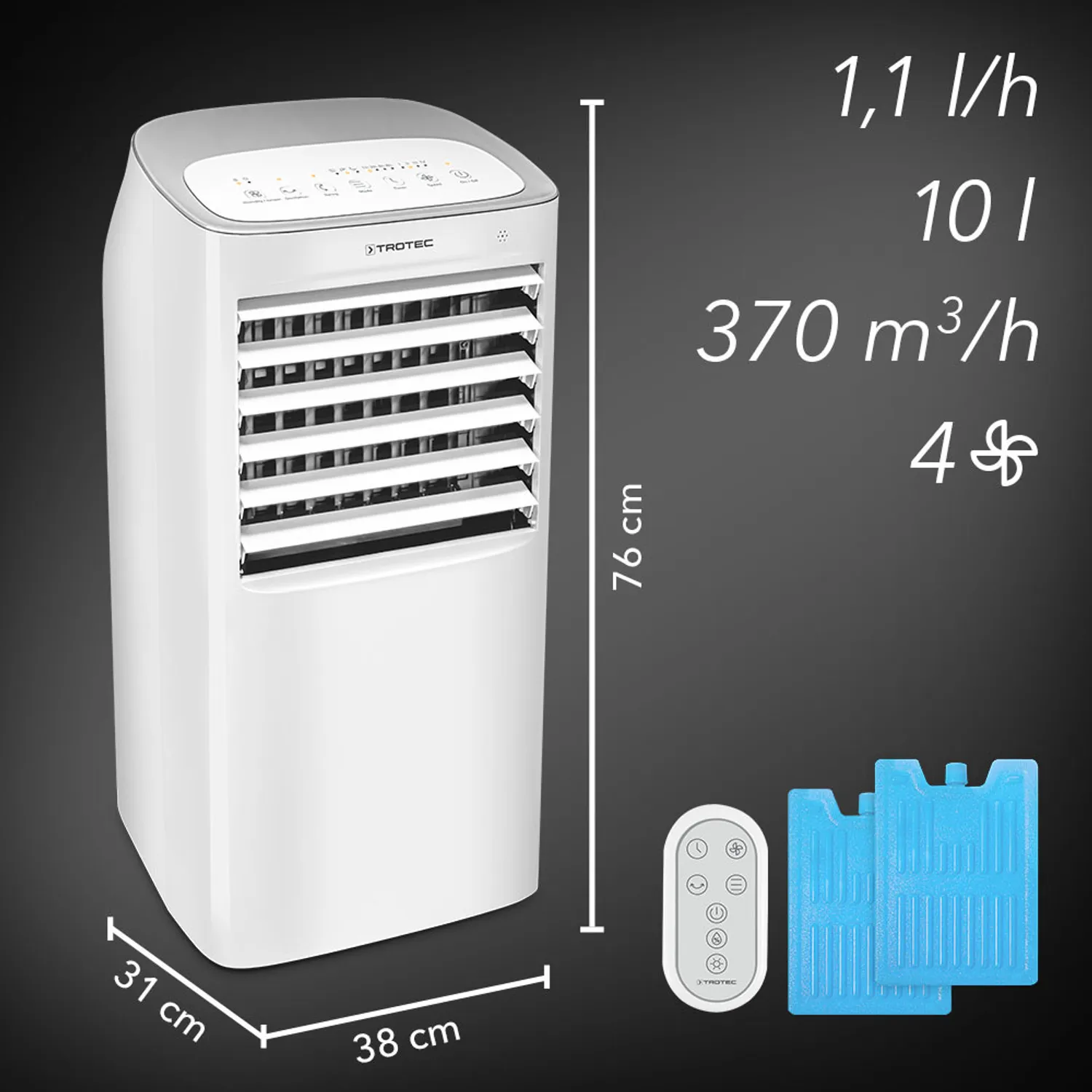 TROTEC Разладувач PAE40 | 68W | 370 m³/h | до 36 m² - Image 12