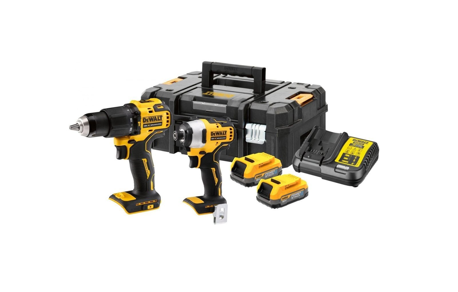 18V Сет дупчалка + удар. одвртувач 2xPOWERSTACK DeWALT