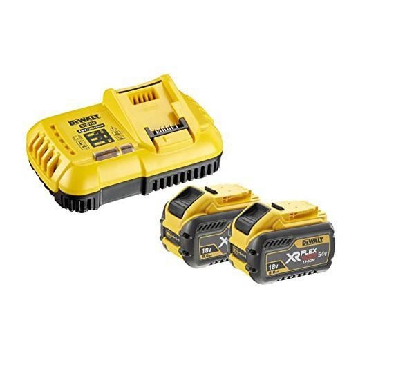 54V Сет 2x9Ah батерии и полнач DCB118 DeWALT