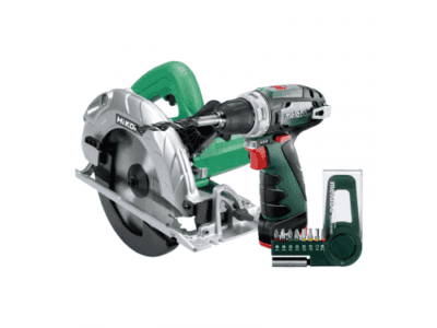HIKOKI Циркуларна пила 190mm 1,050W + Powermaxx BS Basic 12V + Сет 9 бита Hikoki