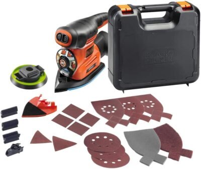 Вибрациска мулти брусилка 4 in 1 220W прибор торба Black+Decker Black+Decker