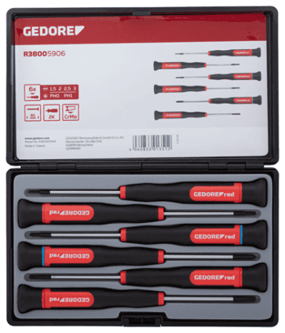 Електроничарски штрафцигери сет (6 парчиња) Gedore