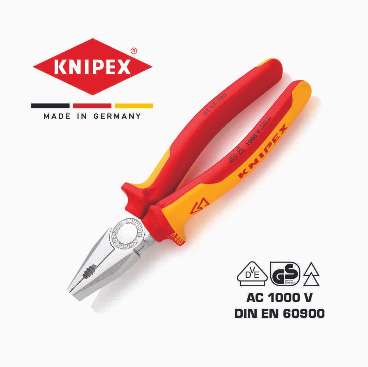 КНП Комбинирана клешта 200mm VDE 1000V KNIPEX Knipex