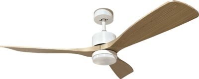 LED Плафонска Светилка Вентилатор 18W/3CCT Бела Дрво + Далечинско - OPTONICA LED - Македониjа