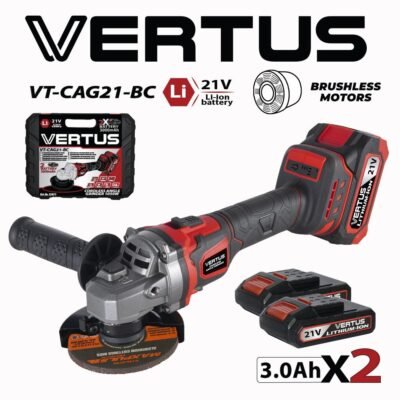 Батериска аголна брусилка, VERTUS VT-CAG21-BC, 125m, 1050W, 7500 врт/мин Vertus | Agro.mk
