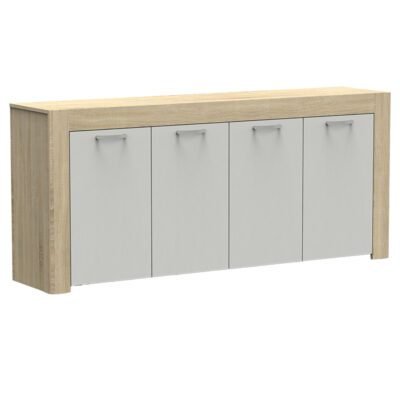 Buffet Haven sonoma-бела 180x40x80cm