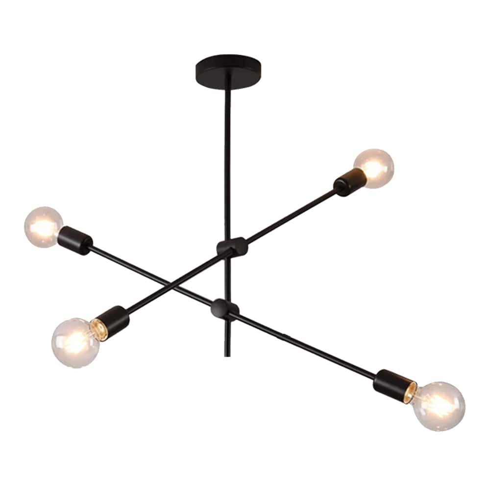 Gorgina • Црн Висечки Лустер 4*Е27