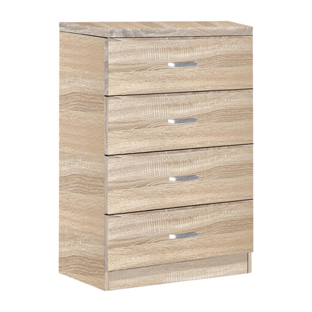 KILLIAN - Дрвена Комода со 4 Фиоки 80x40x80