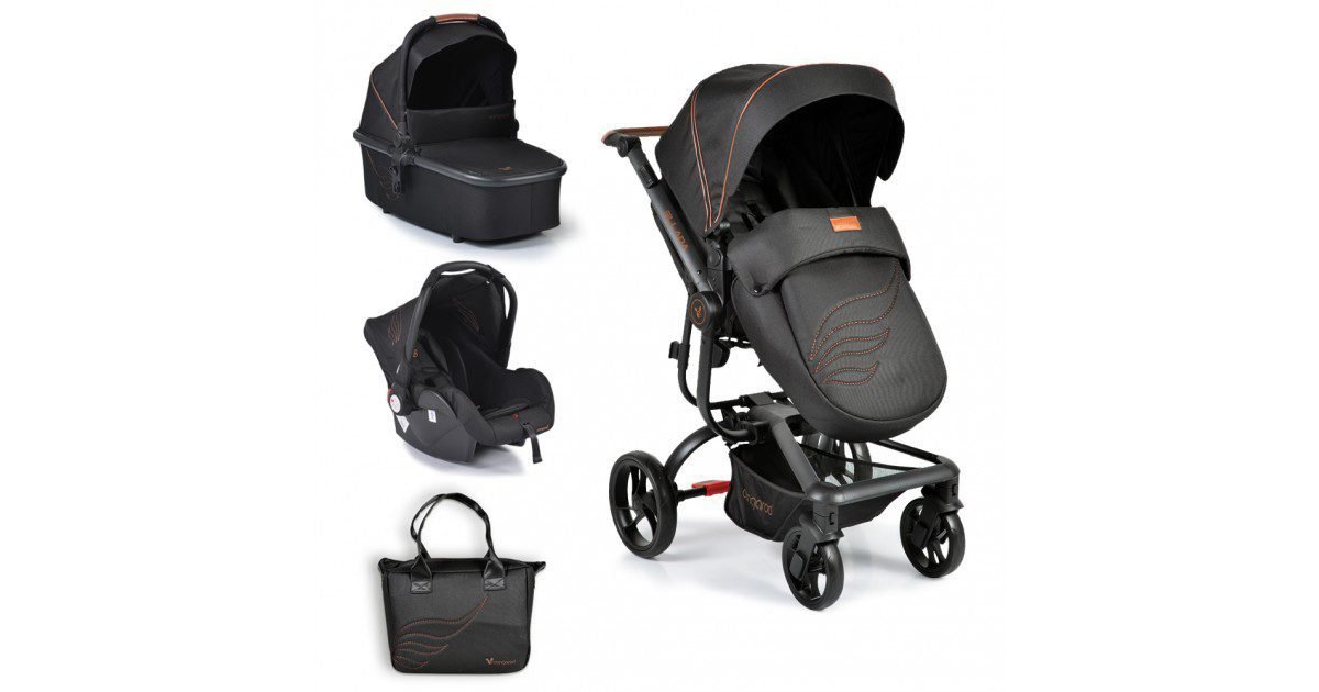 КОЛИЧКА ELLADA 3 ВО 1 BLACK CANGAROO