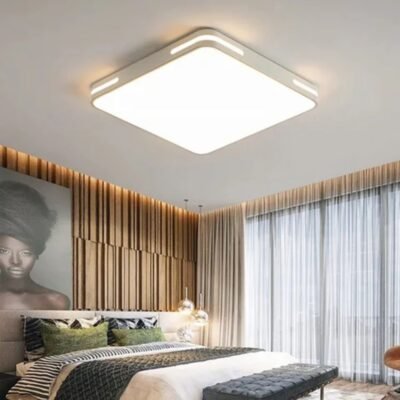 Лед Плафонерка Бела 3color 40w Коцка