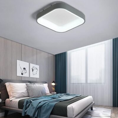 Лед Плафонерка Црна 3color 70w Коцка