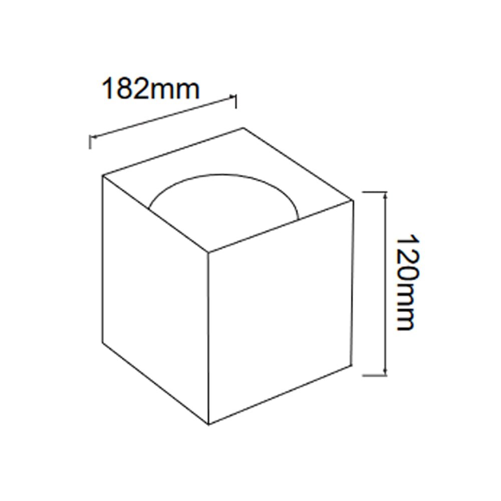 Sandra-SQ бела плафонска коцка 15W 4200K