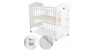 СЕТ КРЕВЕТЧЕ BABY WING + ДУШЕК COOL TOUCH + ПОСТЕЛНИНА КРЕМ BABY TEXTIL