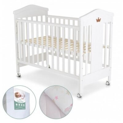 СЕТ КРЕВЕТЧЕ BABY WING + ДУШЕК COOL TOUCH + ПОСТЕЛНИНА РОЗЕ BABY TEXTIL