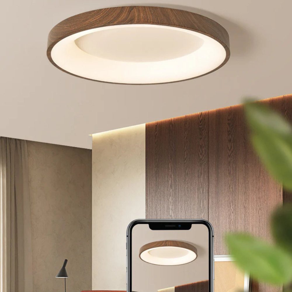 Walnut - LED Плафонерка Круг 40w Ф60 3color