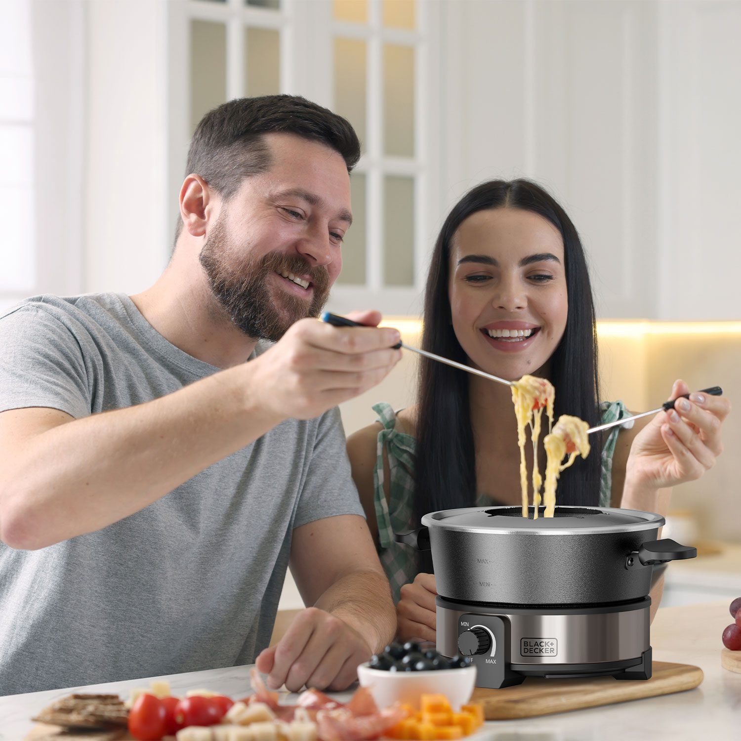 Електричен сет за подготовка на храна - Фонду BLACK+DECKER 1000W 2L - Image 5