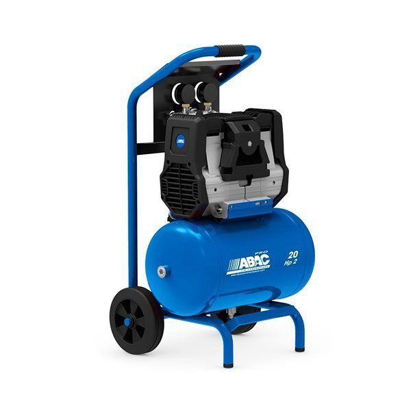 Компресор клипен 20л безмаслен тивок ABAC hockenheim os20p 1,5kw 9bari 230l/min