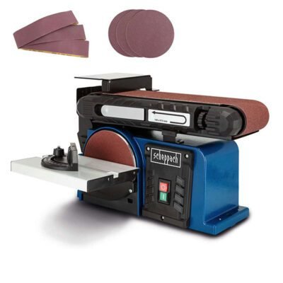Брусилица со шмиргла лента и диск Scheppach BTS900 370W