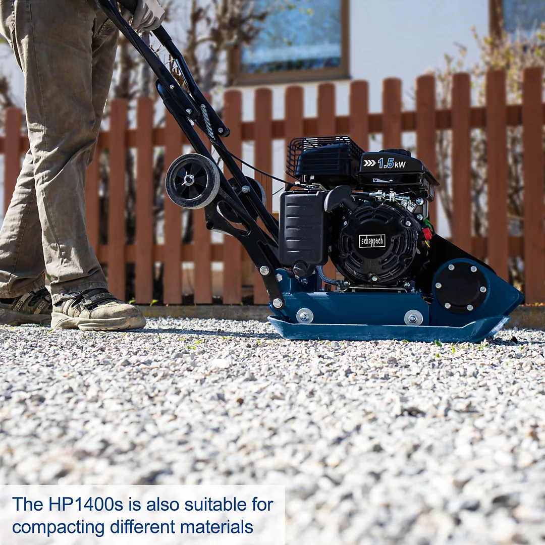 Вибро плоча компактор Scheppach HP1400S 48kg 2.0 KS бензин (4‑такт) | 8,200 N - Image 7