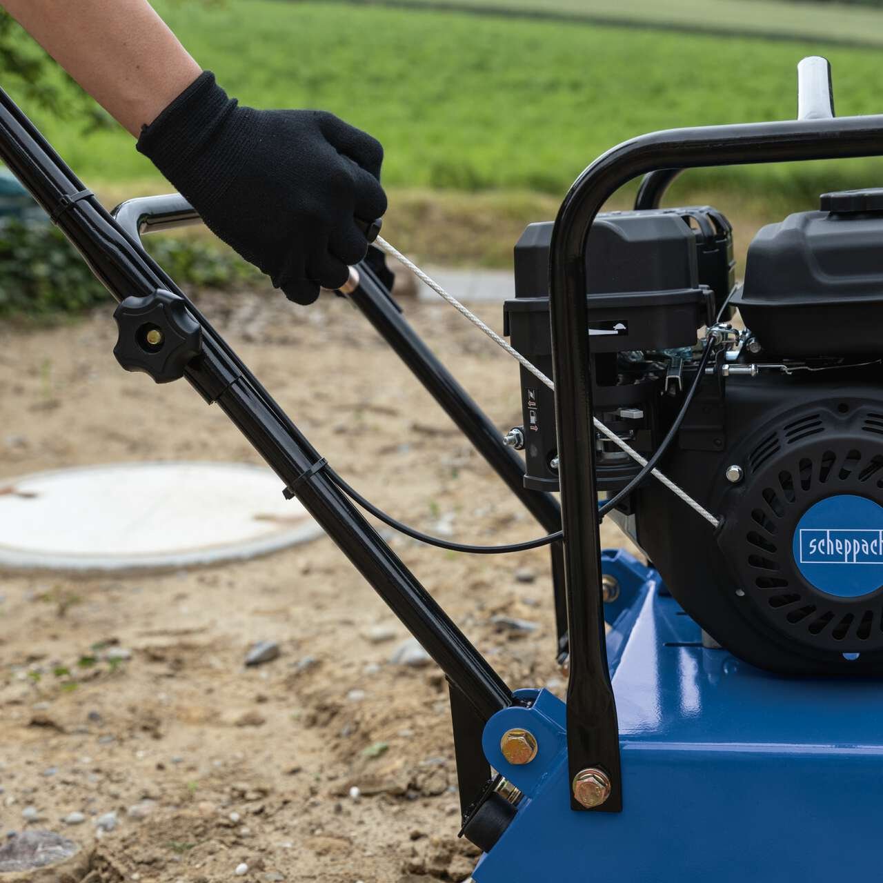 Вибро плоча компактор Scheppach HP1800S 84kg | 6.5 KS бензин | 23 kN - Image 6