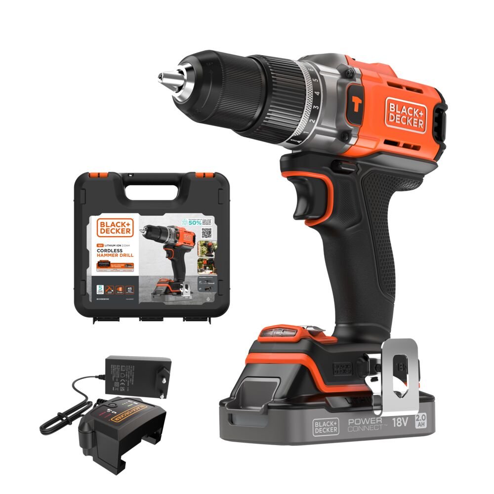 18v Вибр. дупчалка/одвртувач 1x2ah powerconnect