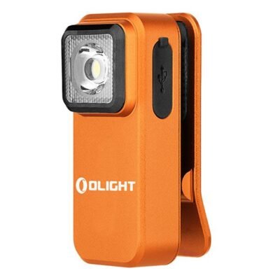 Батериска лампа Olight Oclip orange
