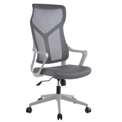 Manager office chair Flexibility with fabric mesh in grey colour - oskargold.com.mk