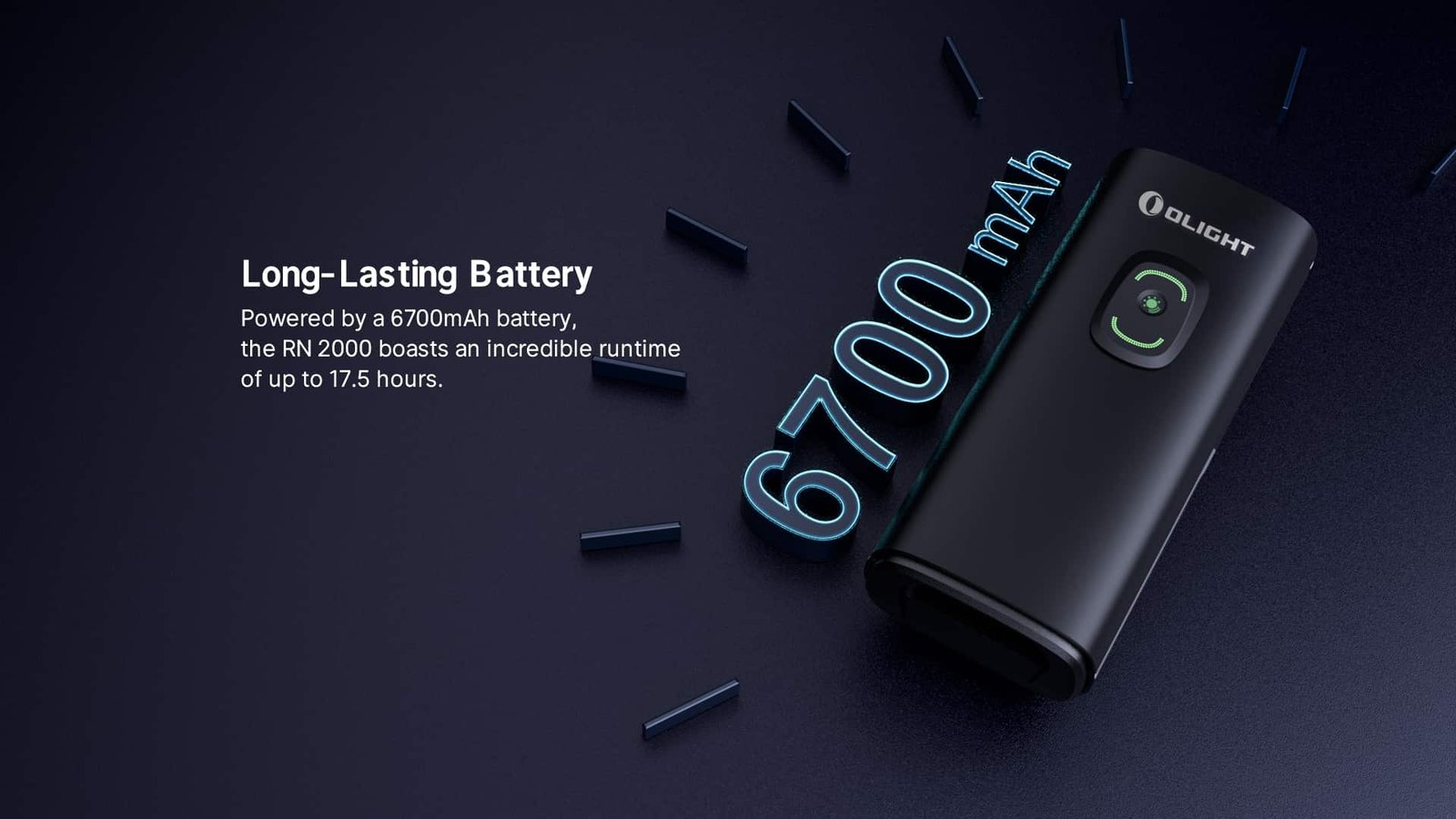 Батериска лампа предна за велосипед Olight Olight RN 2000 | 2000 lumens | 180 m | 4.0 Ah | 170 g - Image 11