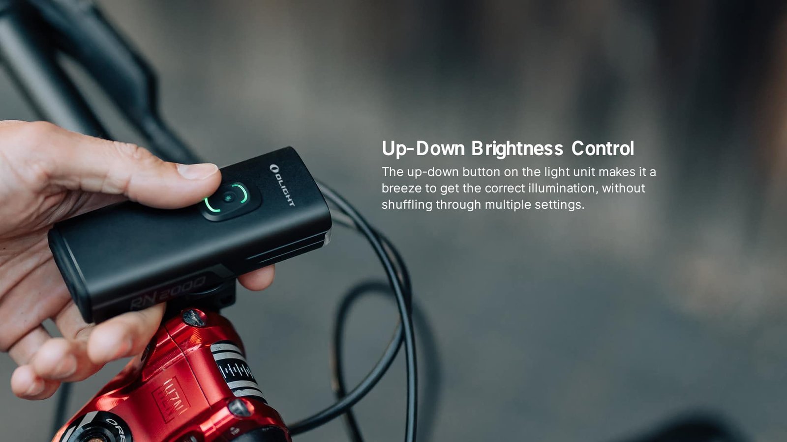 Батериска лампа предна за велосипед Olight Olight RN 2000 | 2000 lumens | 180 m | 4.0 Ah | 170 g - Image 14