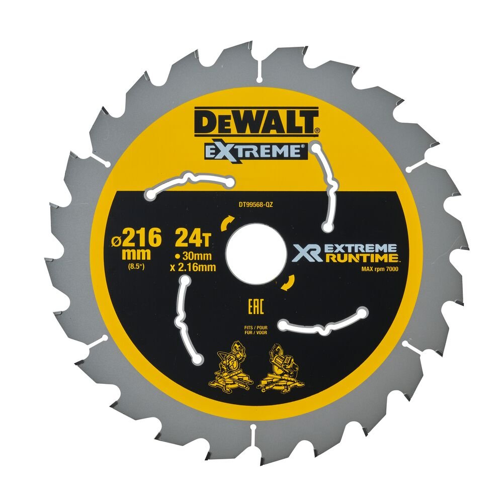Пила за циркулар xr 216mm x 30mm 24t csb