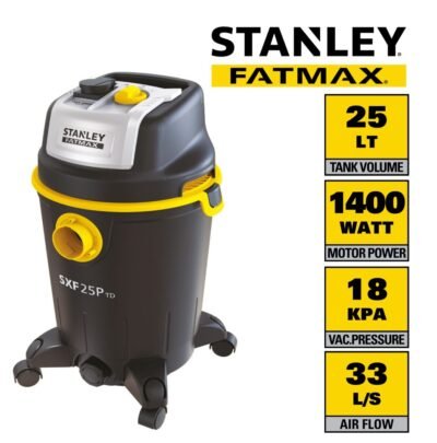 Правосмукалка индустриска 1200w 25l мокро/суво fatmax