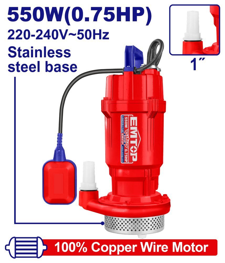 Потопна пумпа 550W EWPPS05501 Emtop