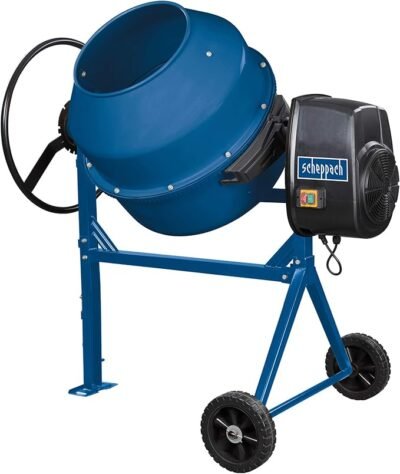 Мешалица за бетон електрична Scheppach MIX180L | 180 L | 0.8 kW | 29.5 RPM | 57 kg