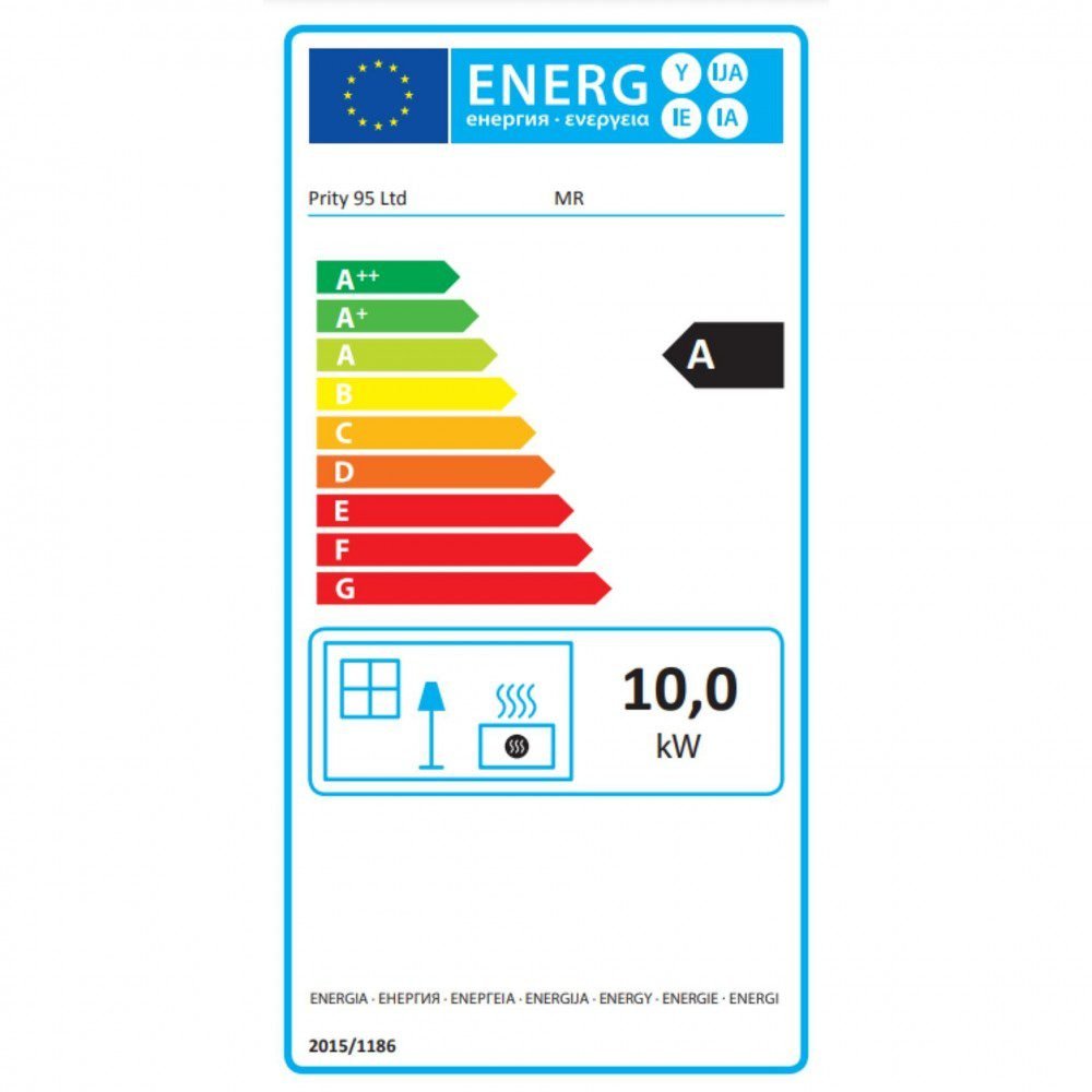 Печка на дрва PRITY MR | 10 kW | 101 kg | Класа A - Image 7