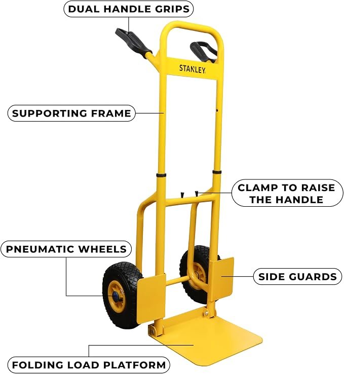 ТРАНСПОРТНА КОЛИЧКА Stanley FT520 | 120 kg | 31 x 29 cm | 11 kg | Челик - Image 2