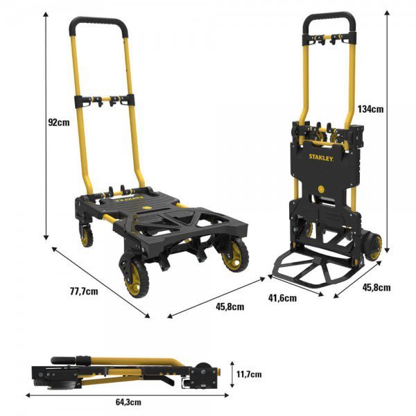 ТРАНСПОРТНА КОЛИЧКА Stanley SXWT-FT585 | 70 kg / 137 kg | 7.3 kg | Челик - Image 2